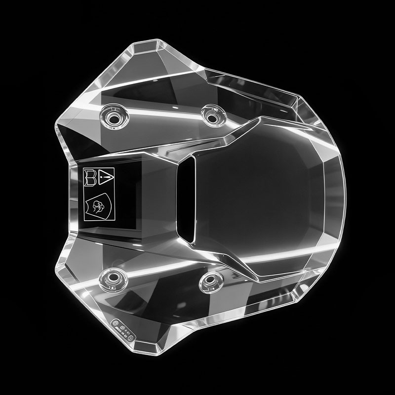 Motorcykel Clear Windshield sprutform